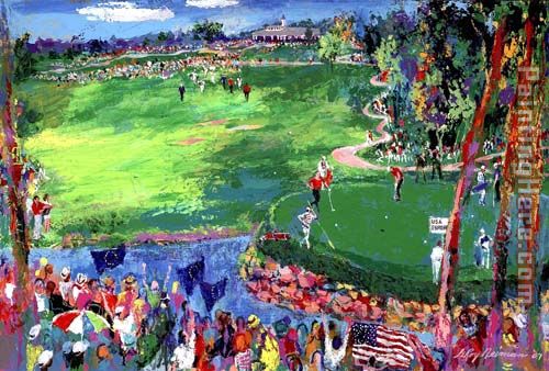 Ryder Cup Valhalla 2008 painting - Leroy Neiman Ryder Cup Valhalla 2008 art painting